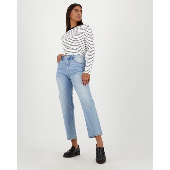 Poetry Dylan High Rise Straight Jeans Light Wash Ankle Capsole Womens UK 12 US 8 - Picture 1 of 8